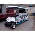 8passenger gasoline sightseeing car/golf cart with two back towards seats